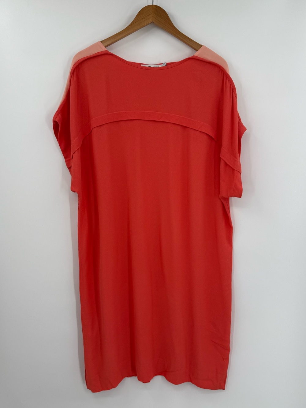 See By Chloe Coral and Blush Shift Dress